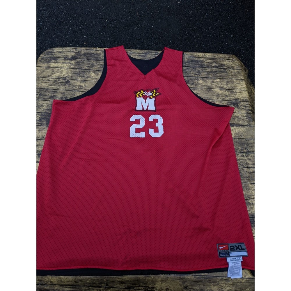 SUPER RARE Maryland Terrapins Mike Jones Worn Reversible Practice Jersey Sz 2XL